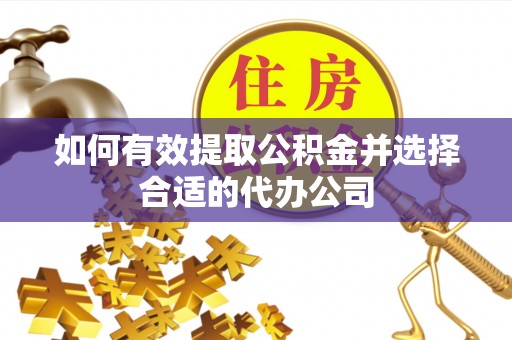 平罗如何有效提取公积金并选择合适的代办公司